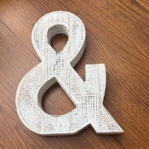 Hobby Lobby White Ampersand Decor